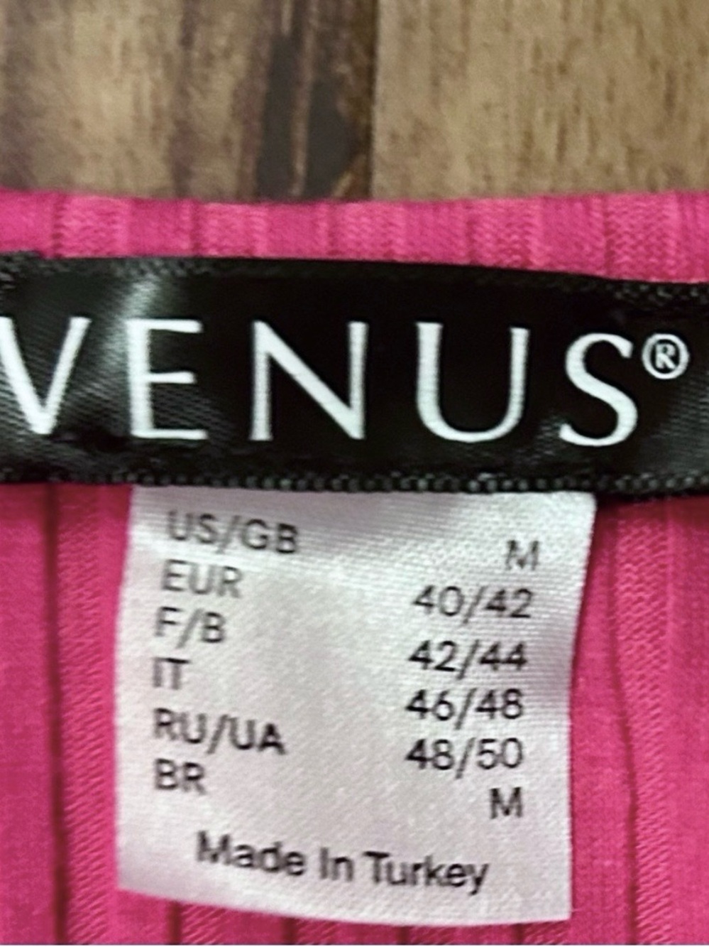 VENUS Pink Cut Out Ribbed Tank Top - Picture 3 of 3